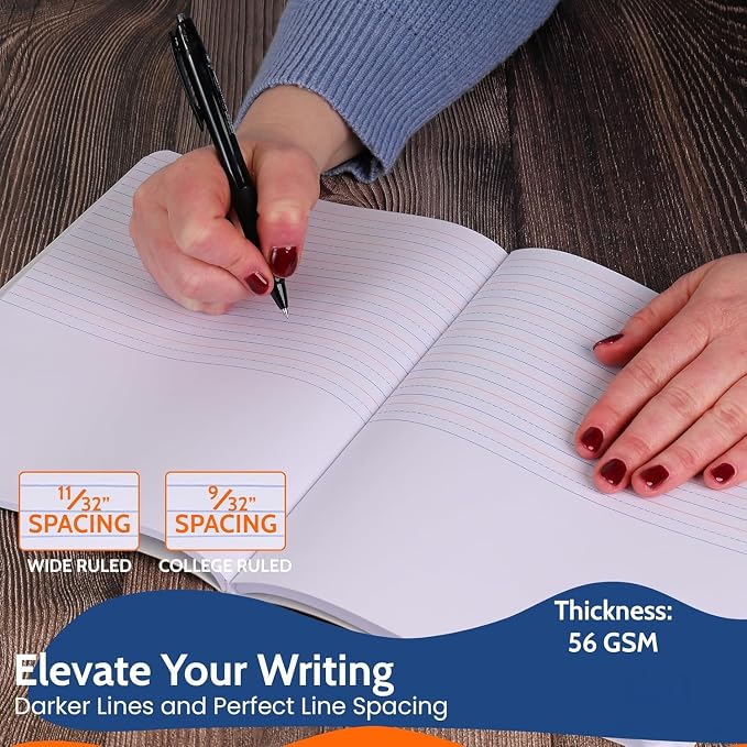 960 Pack EPI Primary Ruled Composition Notebook Bulk, 200 pages, 9-3/4 x 7-1/2 - Image 5