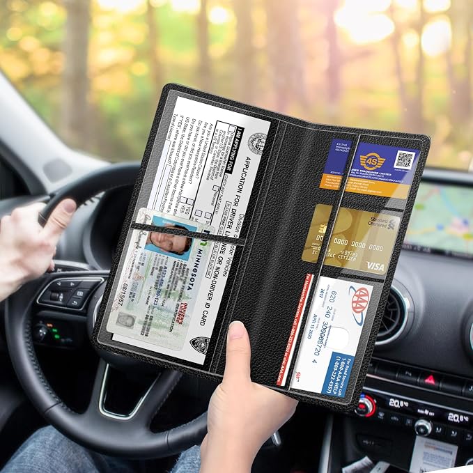 FINPAC Car Registration and Insurance Card Holder, Vehicle Glove Box Card - Image 5