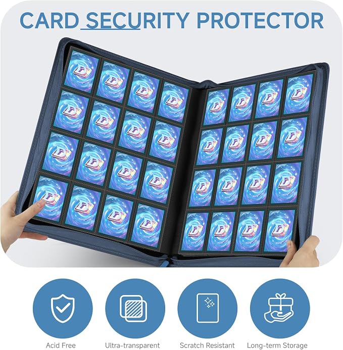 Card Binder with 1024 Cards, 16 Pocket Trading Card Binder Includes 32 Page - Image 6