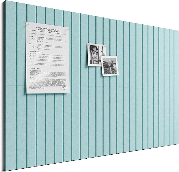 Bumusty Large Cork Board Alternative-36 x 24" Felt Bulletin Board Tiles by BUMUSTY