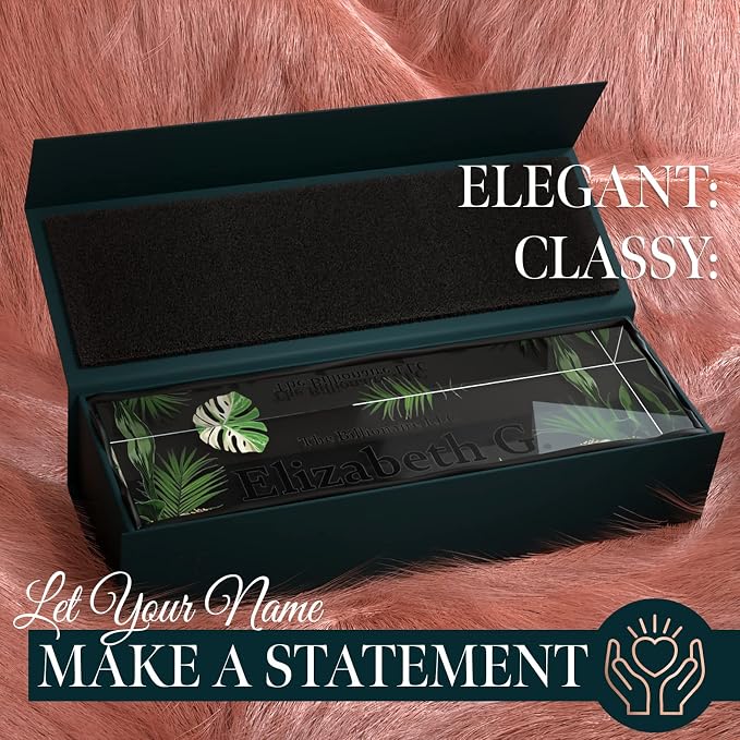 Desk Name Plate Personalized, Custom Name Plates 2½/x8 Inches, Thick - Image 2
