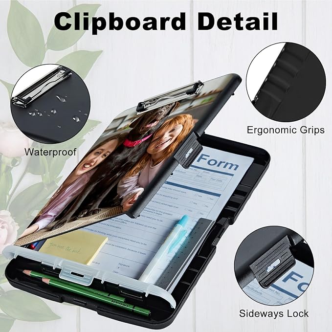 Customized A4 Clipboard with Storage Pen Holder, Clipboards Organizer Nursing - Image 4