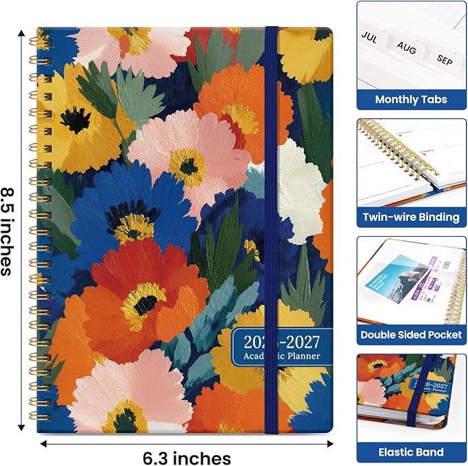 Planner 2026-2027, Academic Year Monthly and Weekly Calendar Planner, Jul 2026 - Image 4
