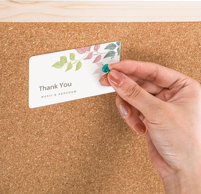 Lyellfe 3 Pack Cork Boards for Walls, Push Pins, Thick Notice Board for Office - Image 3