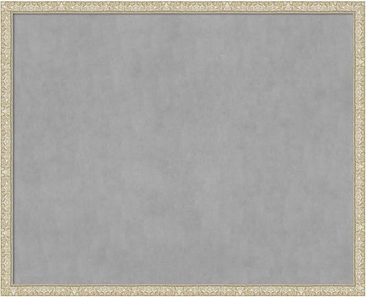 Amanti Art Silver Framed Magnetic Board 34x42 X-Large Vision Board by AmantiArt