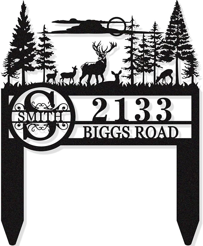 Personalized Metal Adress Sign by HYTSIGN