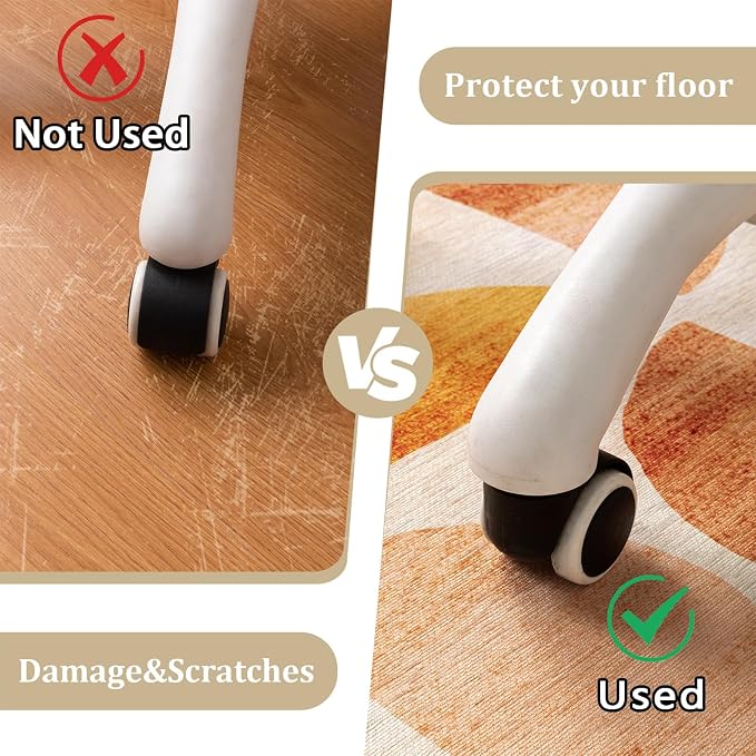 Office Chair Mat for Hardwood Floor, Machine Wash - Image 4