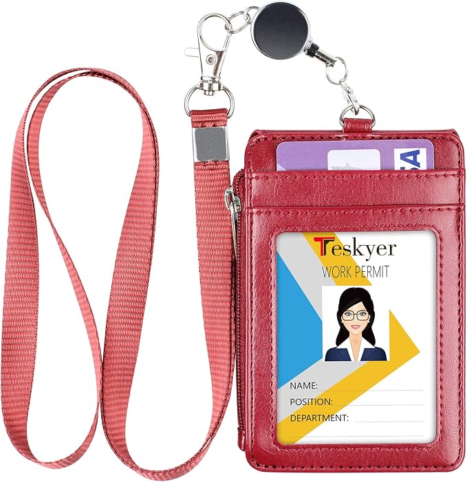 Teskyer Leather Badge Holder by TESKYER