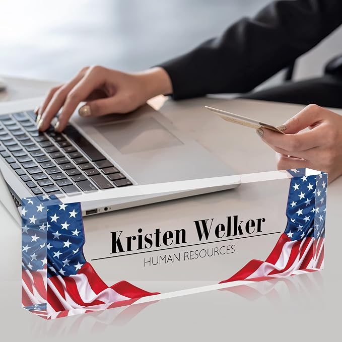 Name Plate for Desk, Desk Name Plate Personalized Office Desk Decor for Women - Image 2