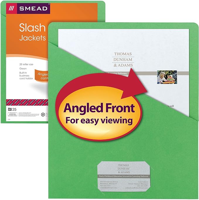 Smead Slash Jacket, Letter Size, 25 per Pack - Image 6