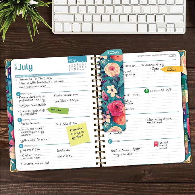 HARDCOVER Academic Year 2026-2027 Planner: 14 Months 8.5"x 11" Daily Weekly - Image 2