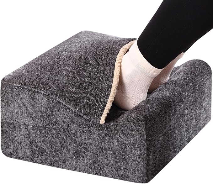 Keep Warm Foot Stool Foot Rest for Under Desk At Work | Office Footrest by Officechairscarseatcushio