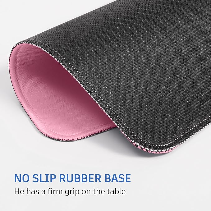 Mouse Pad, Nice and Cute, Splash-Proof Textured, Stitched Edge Non-Slip - Image 4