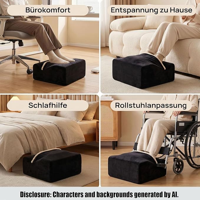 Keep Warm Foot Stool Foot Rest for Under Desk At Work | Office Footrest - Image 7