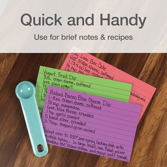 Oxford Ruled Index Cards, Lined Note Cards, Flashcards - Image 6