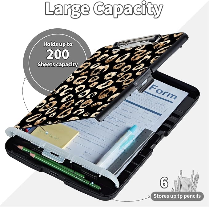 Clipboard with Storage & Pen Holder, Nursing Letter-Size 8.5x11 with - Image 7