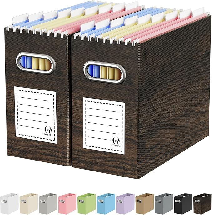 Oterri Cardboard File Organizer Box by Oterri