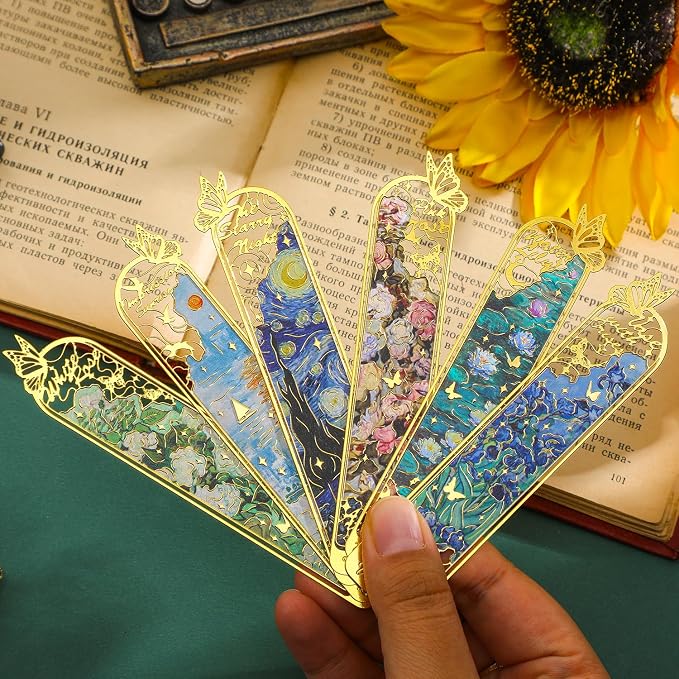6 Pieces Metal Clip Bookmarks for Women - Image 7
