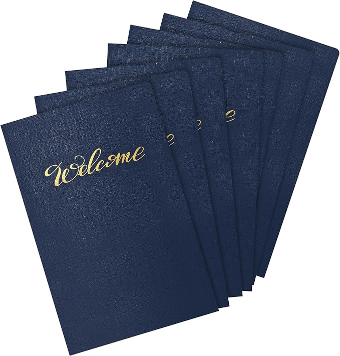 Affrolling 25 Pack 9 x 12 Inch Welcome Pocket Folders Church Visitor Welcome by Affrolling