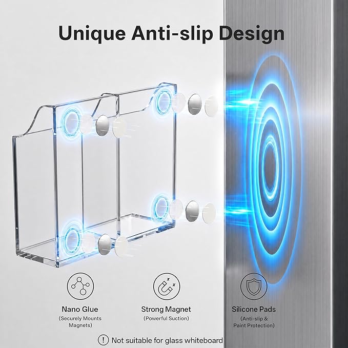 HBlife Magnetic Dry Erase Marker Holder Set - Image 4