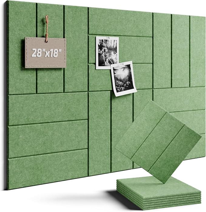 Felt Bulletin Board Tiles -28"x18" by FLUXYNARA