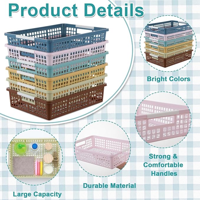 gisgfim 6 Pack Plastic Turn in Paper Trays - Image 3