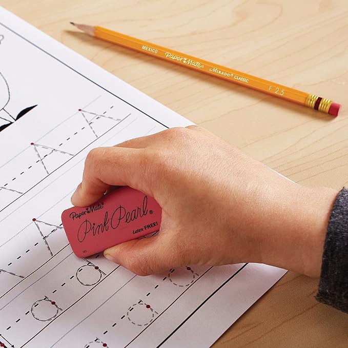 Paper Mate Pink Pearl Erasers - Image 3