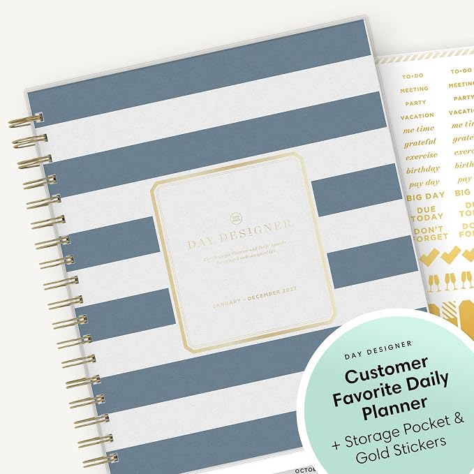 Blue Sky Day Designer 2027 Daily and Monthly Planner Calendar, January 2027 - Image 6