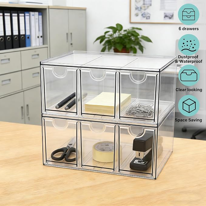Prsildan Tea Bag Organizer K Cup Holder Drawer Coffee Pods Storage, 2 Pack | - Image 9