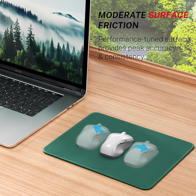 MROCO 3-Pack Mouse Pads, 30% Larger Surface, 8.5 x 11 in, Forest Green | - Image 2