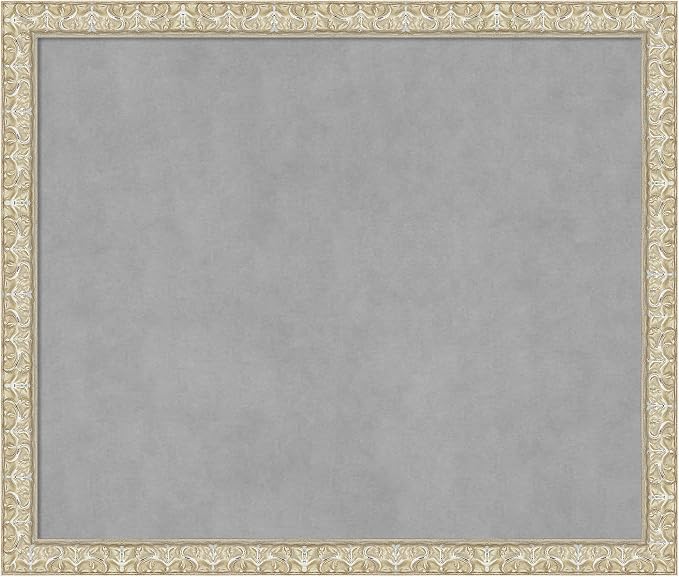 Amanti Art Silver Framed Magnetic Board 22x26 Medium Vision Board by AmantiArt