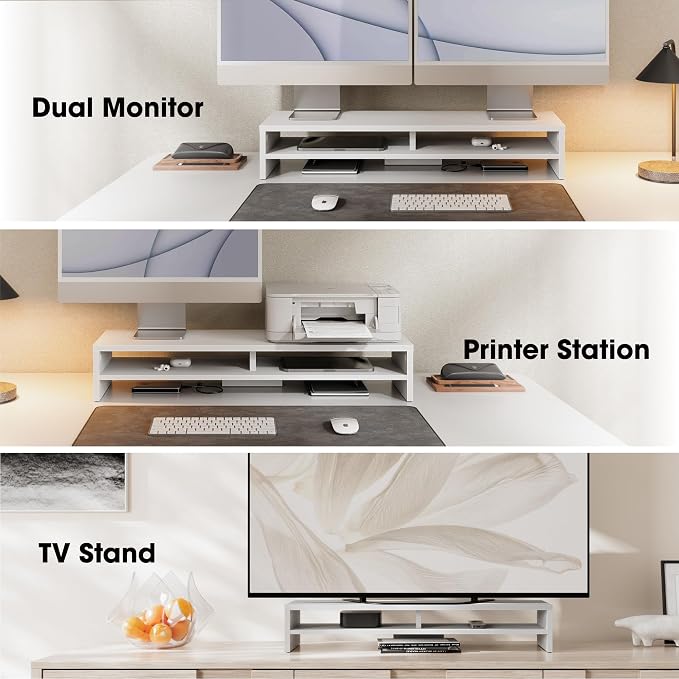 Fenge Monitor Stand, 31.5 Inch Computer Monitor Riser - Image 6