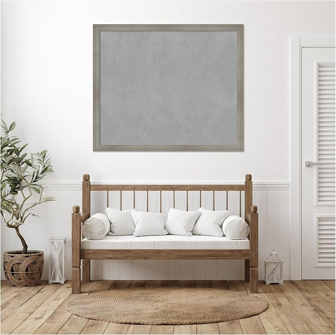 Amanti Art Grey Framed Magnetic Board 44x52 Oversize Vision Board - Image 5