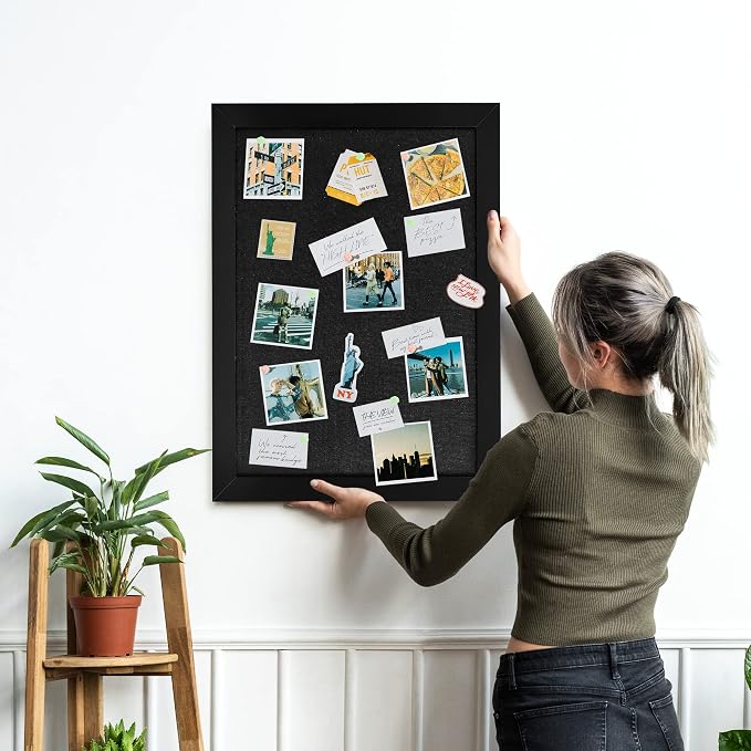 2-Pack Farmhouse Linen Cork Bulletin Board, Office Board - Image 2