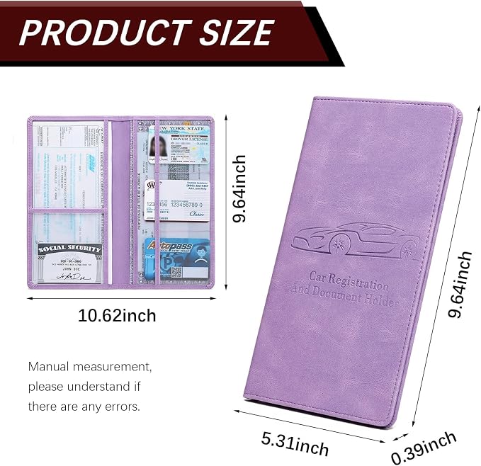 Car Registration and Insurance Card Holder - Image 7