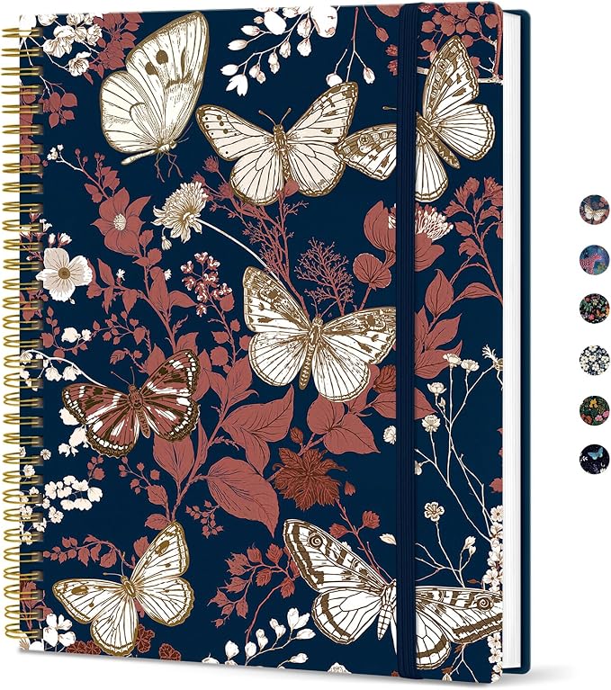 Taja Large Spiral Lined Journal by Taja
