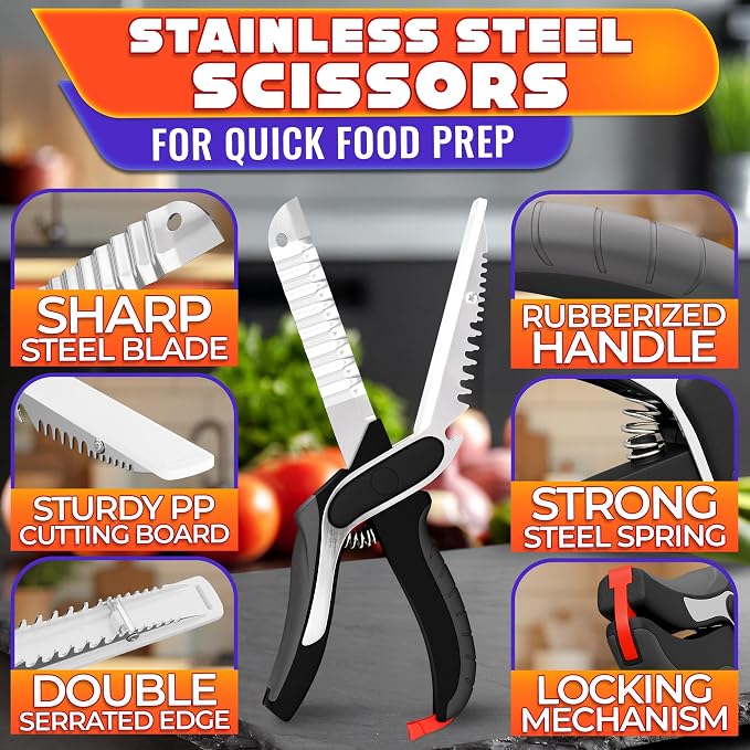6-in-1 Cutting Board Scissors - Image 3