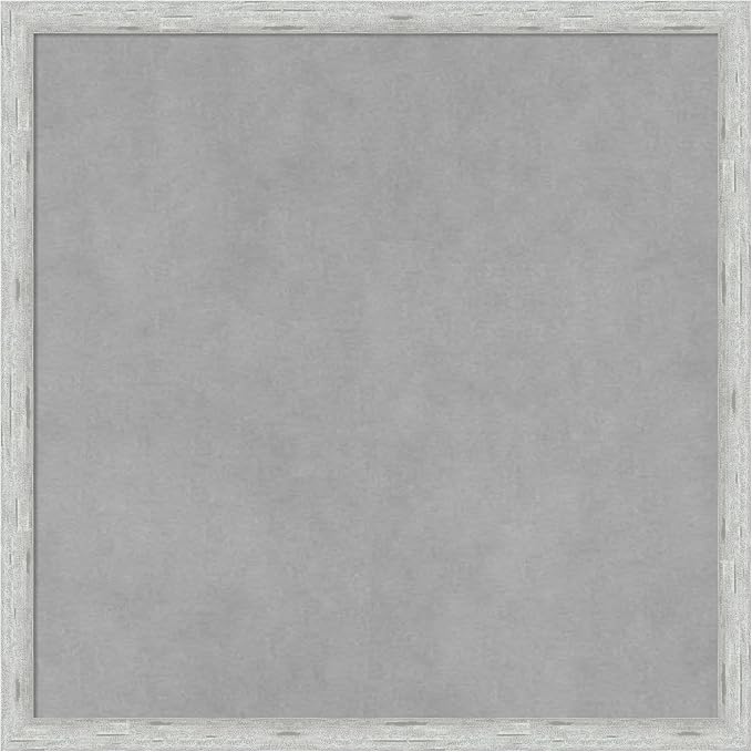 Amanti Art Silver Framed Magnetic Board 17x17 Small Vision Board by AmantiArt