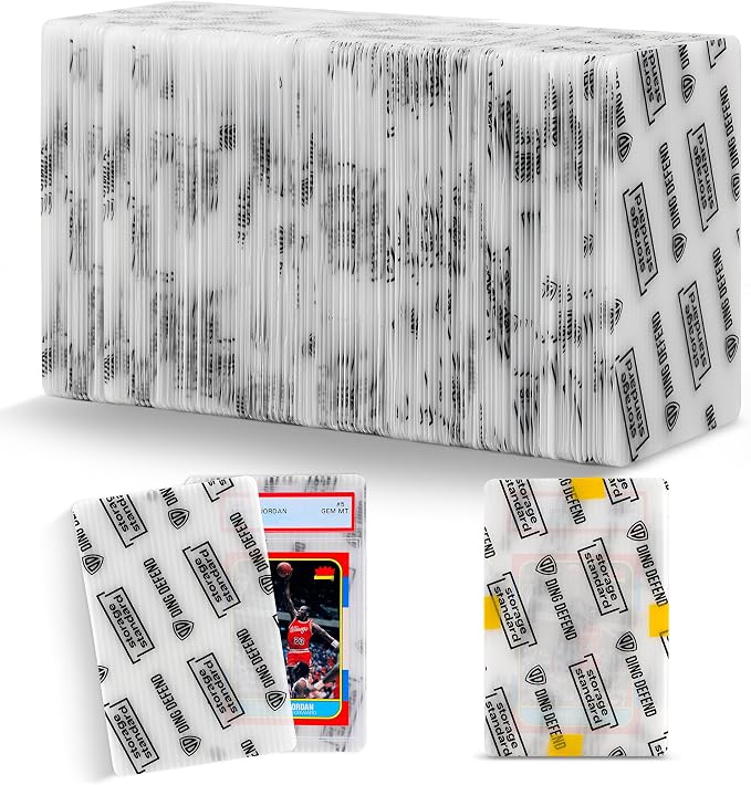 Card Protectors Trading Cards Shipping Supplies, Plastic Semi Rigid Card Holder by Storage+Standard