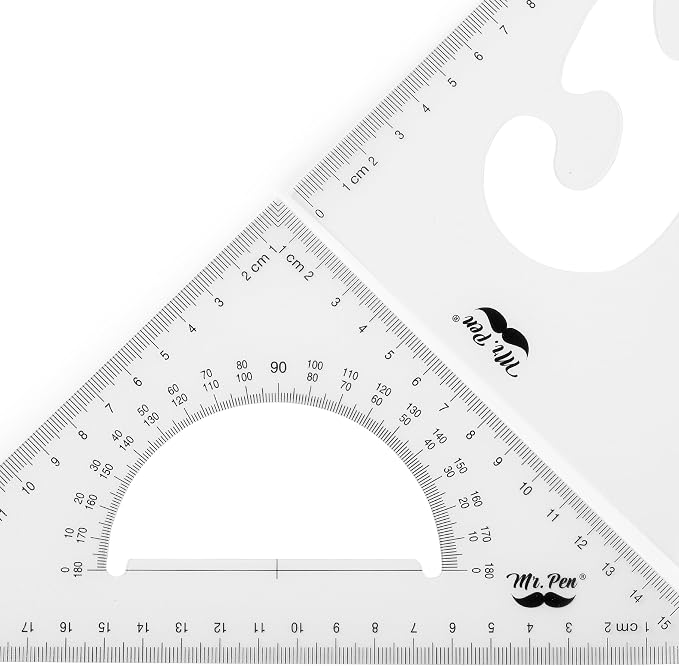 Mr. Pen- Triangle Ruler, 2 Pack, 30/60 & 45/90 | Right Triangle Ruler - Image 7