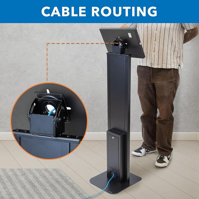 Mount-It! Anti-Theft iPad Floor Stand Kiosk, Locking Tablet Floor Stand - Image 9