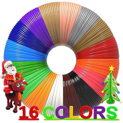 16-Color 320ft PLA 3D Pen Filament Refills by dikale