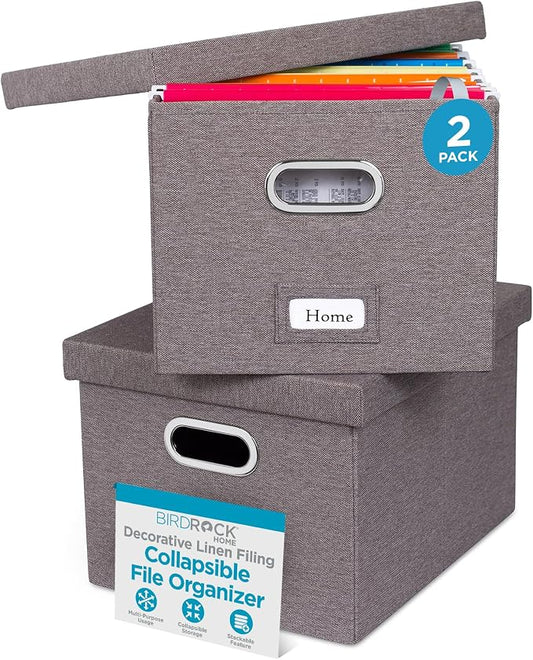 Internet's Best Collapsible File Storage Organizer by BIRDROCKHOME