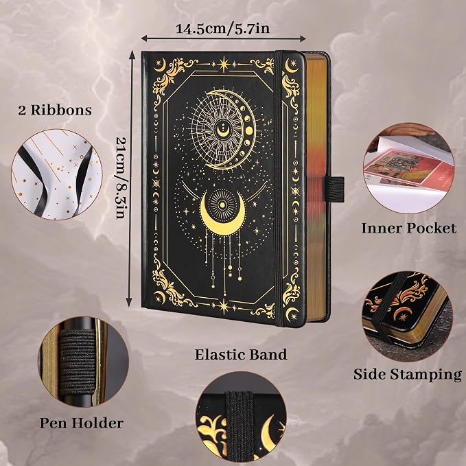 TIEFOSSI Lined Journal for Women Men, Vintage Notebooks - Image 2