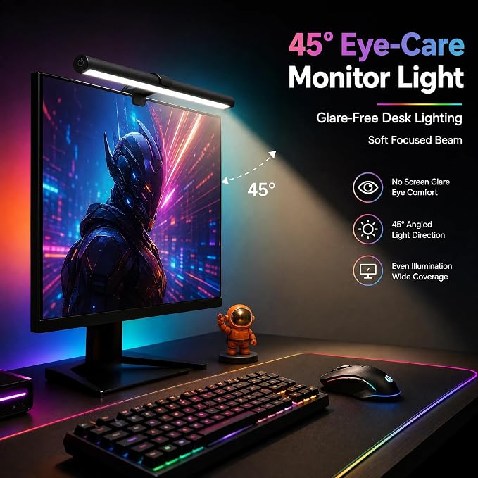 RGB Monitor Light Bar Dual USB Reading Screen Lamp Touch Switch | Dual-Sided 15 - Image 4