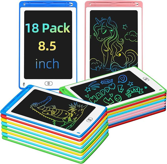 LCD Writing Tablet for Kids, 8.5 Inch Colorful Doodle Board Drawing Tablet by TQU