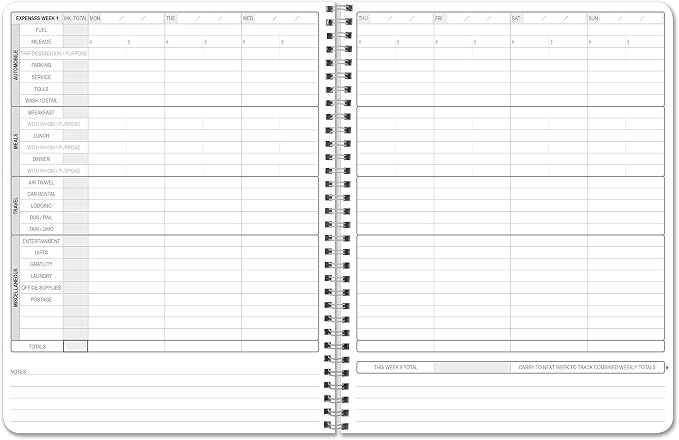 BookFactory Business Expense Log Book Expense Tracking Ledger Logbook Journal - Image 4