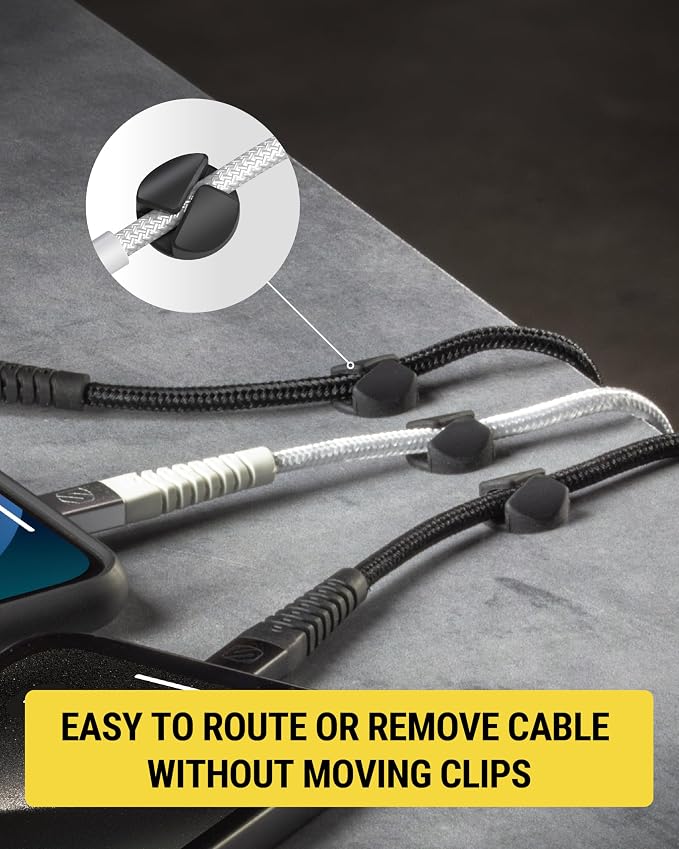 Scosche CMAR-6PKRP Cable Management Kit, Charger Cords, Wire Organizer and Cord - Image 3