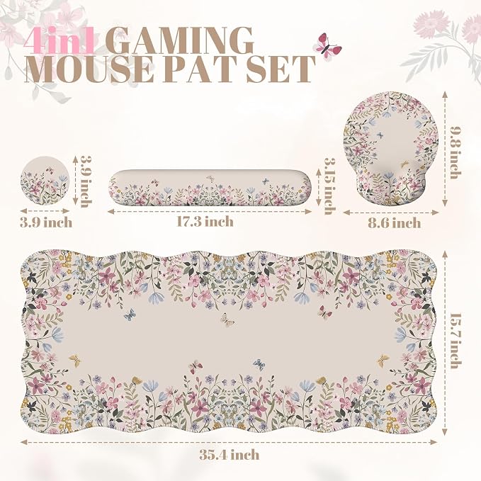 iCasso Desk Mat Set, Large Mouse Pad - Image 5