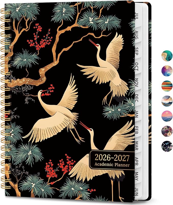 Academic Planner 2026-2027, Weekly and Monthly Calendar Book, July 2026 – June by JEJEGO
